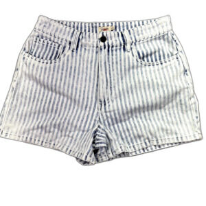 Faherty Shorts Topsail Striped‎ Denim Size 28 Indigo Dyed